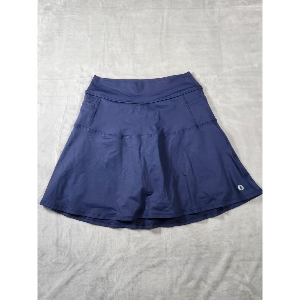 Dona Jo Tennis Women's Skort Navyl Blue Skirt With‎ Black Shorts Size 1.5-Medium